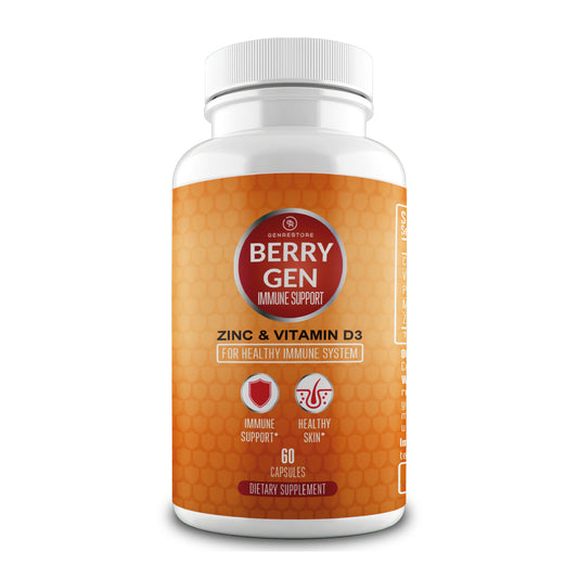 Elevate your immune health with our daily immune support capsules. Berry Gen's premium formula is designed to provide immune system support, helping you stay healthy. Discover the power of natural ingredients in our immune collagen capsules.