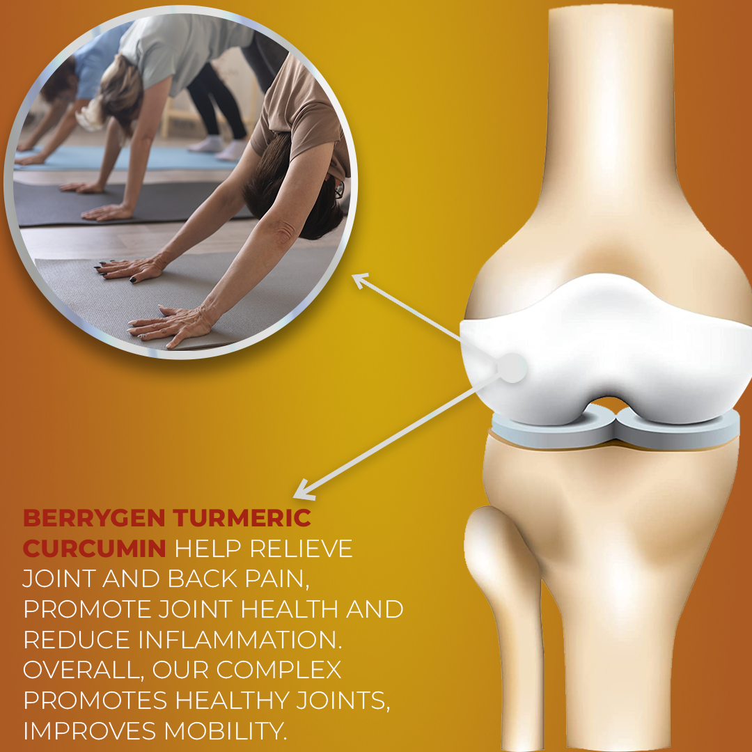 Improve the health of your joints, muscles, and bones with our natural anti inflammatory supplements. Elevate your wellness game with Berry Gen's tumeric capsules!