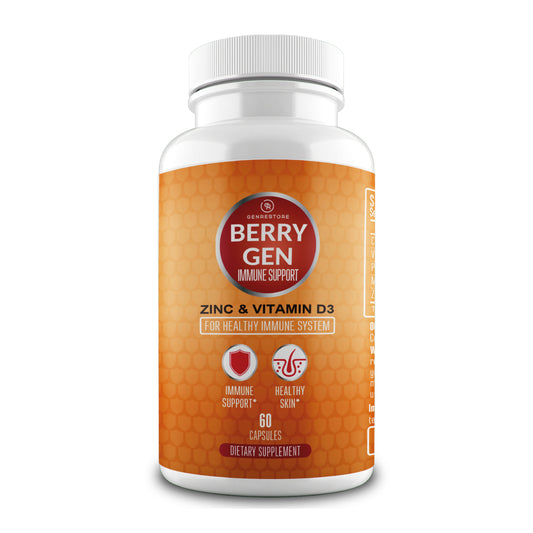Elevate your immune health with our daily immune support capsules. Berry Gen's premium formula is designed to provide immune system support, helping you stay healthy. Discover the power of natural ingredients in our immune collagen capsules. 