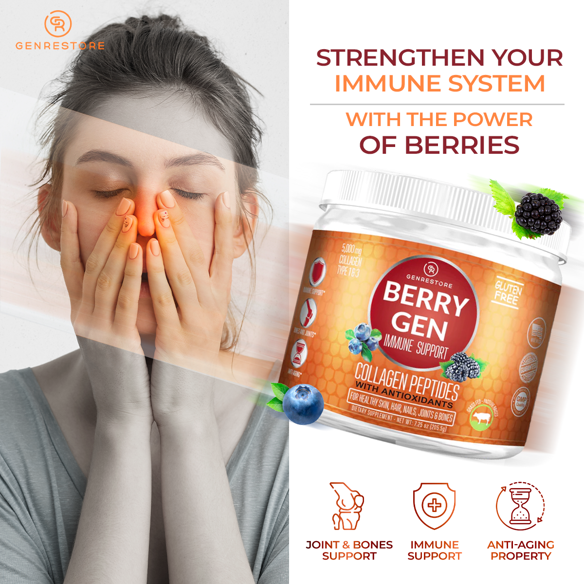 Discover the benefits of Berry Gen's curcumin powder, a high-quality curcumin turmeric powder supplement. 