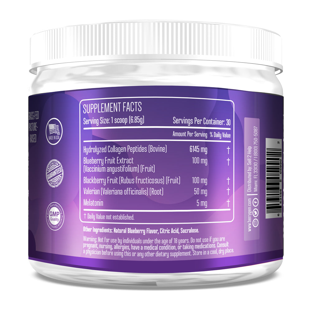 Enhance your sleep quality with the best sleep supplement. Our natural formula promotes restful nights and wakes you refreshed. Try Berry Gen's sleep powder!